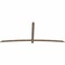Ekena Millwork Bellingham Smooth Timber Gable Bracket, Douglas Fir, 108"W x 45"H x 1 1/2"D x 3 1/2"F, 10/12 Pitch GBW108X45X0204BEL00SDF - alternate 3